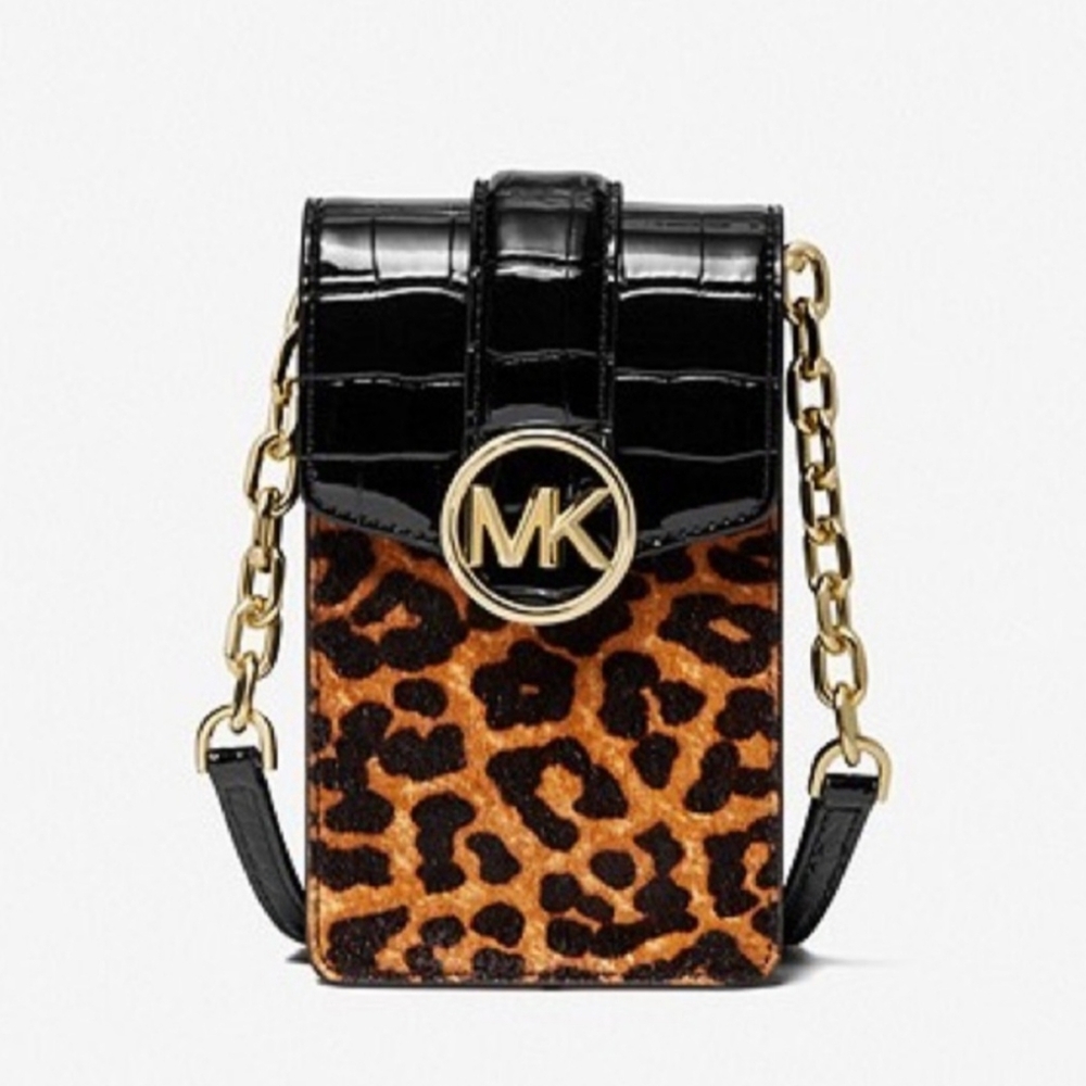 Michael Kors Carmen Small Calf Hair Crossbody Purse